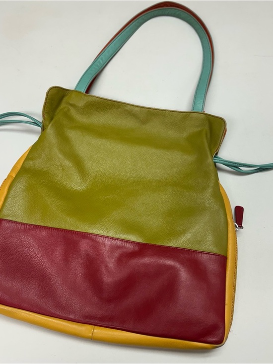 Ili New York Handbags - Vintage I’ll New York Colorblock leather handbag